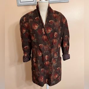 Christian Dior 100% wool collarless blazer size 14